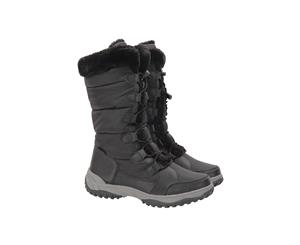 Mountain Warehouse Wms Snowflake Womens Long Waterproof Snowboot Snow Boots - Black