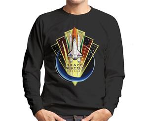 NASA Shuttle Program Commemorative Emblem Men's Sweatshirt - Black