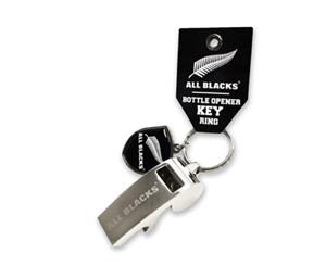 New Zealand All Blacks Rugby Union Whistle Bottle Opener Keyring