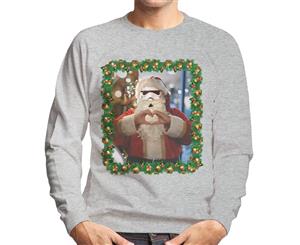 Original Stormtrooper Trooper Santa Christmas Men's Sweatshirt - Heather Grey