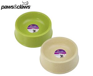 Paws & Claws 26cm Bamboo Pet Bowl - Randomly Selected