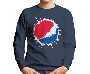 Pepsi Splash Logo Men's Sweatshirt - Navy Blue