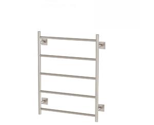 Phoenix Radii Heated Towel Ladder 550 x 740mm Square Plate Brushed Nickel RS8750 BN