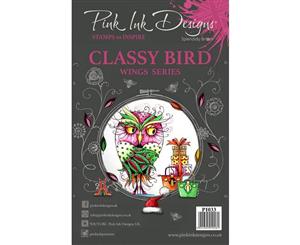 Pink Ink Designs - A5 Clear Stamp - Classy Bird