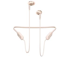 Pioneer Wireless Bluetooth In Ear Neckband Earphones Headphones/Headset Mic Gold