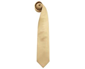 Premier Mens Fashion Colours Work Clip On Tie (Gold) - RW1163