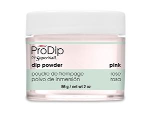 ProDip by SuperNail Acrylic Nail Dip French Dipping Powder - Pink (56g)