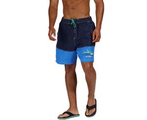 Regatta Mens Bratchmar Iii Quick Drying Swim Shorts (Navy/Oxford Blue) - RG4173