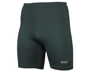 Rhino Mens Sports Base Layer Shorts (Bottle Green) - RW1278