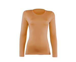 Rhino Womens/Ladies Sports Baselayer Long Sleeve (Orange) - RW2829