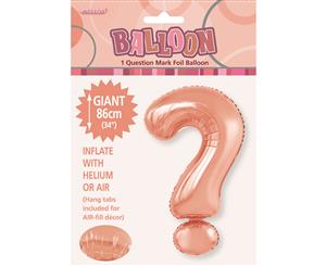 Rose Gold  Alphabet Foil Balloon 86cm