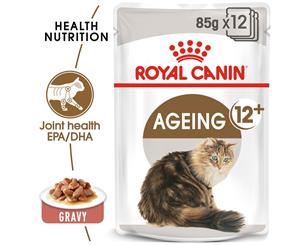 Royal Canin Feline Ageing +12 in Gravy Cat Food 12x85g