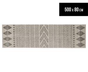 Rug Culture 500x80cm Mirage Modern Rug - Grey