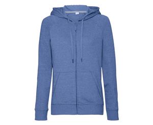 Russell Womens/Ladies Hd Zipped Hood Sweatshirt (Blue Marl) - RW6075