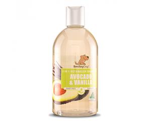 Smiley Dog Pet 2 In 1 Detangler Shampoo Avocado & Vanilla 500ml (DGS0710)