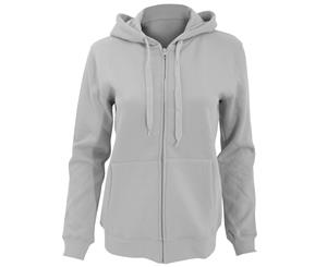 Sols Womens/Ladies Seven Full Zip Hooded Sweatshirt / Hoodie (Grey Marl) - PC341