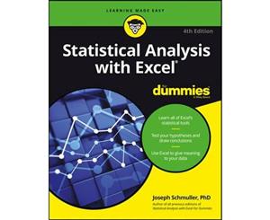 Statistical Analysis with Excel For Dummies