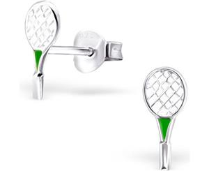 Sterling Silver Badminton Earrings for Girls