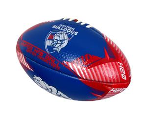 Summit Global AFL Hyper H20 Western Bulldogs Football/Rugby Sports Training Ball