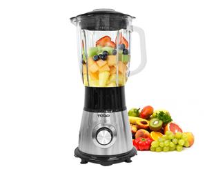 TODO 1.75L Stainless Steel Electric Blender Processor Glass Jar 500W 3 Speed