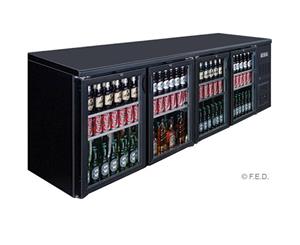 Thermaster Back Bar Cooler Four Door 698L - Silver