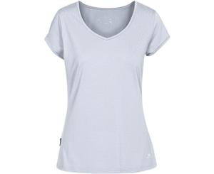 Trespass Womens/Ladies Mirren Short Sleeve Quick Dry Fitness T-Shirts - PLATINUM