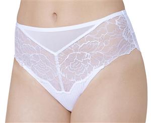 Triumph Women's Peony Florale Maxi Brief - White