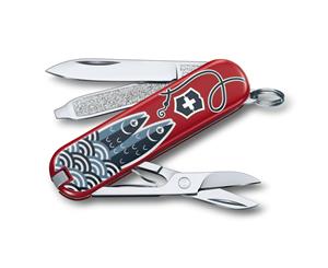 Victorinox Classic Swiss Army Small Pocket Knife w Scissors Blade Sardine Can