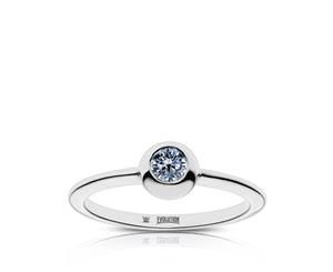 WWE Evolution Sapphire Ring For Women In Sterling Silver Design by BIXLER - Sterling Silver