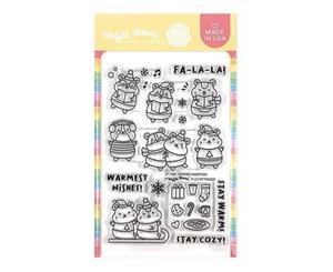 Waffle Flower Crafts Clear Stamps 4in X 6in - Winter Hamster