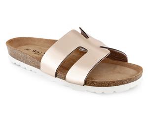 Walnut Melbourne Women's Hilary Sandalia Slides - Rose Gold