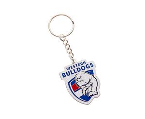 Western Bulldogs AFL Team Logo Metal Keyring