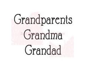 Woodware Clear Stamps 2.5In.X1.75In. Sheet Grandparents