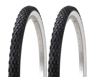 2 x 26" x 2.125 Retro Cruiser White Wall Bike Tyres - Whitewall