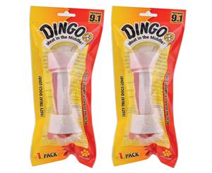 2 x Dingo Large Rawhide Bone 99g