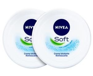 2 x Nivea Soft Moisturising Cream 300mL