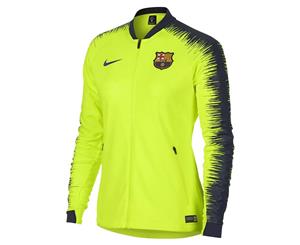 2018-2019 Barcelona Nike Authentic Franchise Jacket (Volt) - Womens