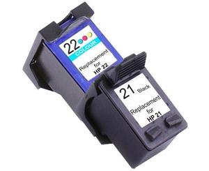 21XL Remanufactured Inkjet Cartridge Set #1 2 Ink Cartridges