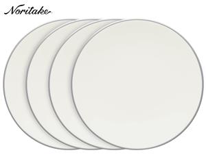 4 x Noritake Colorwave Coupe Dinner Plate - Slate