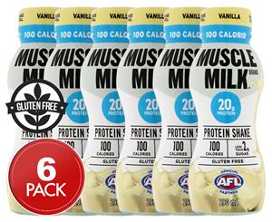 6 x Muscle Milk 100 Calorie Protein Shake Vanilla 290mL