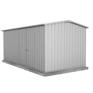 Absco Sheds 4.48 x 2.26 x 2.0m Workshop Double Door Shed - Zincalume