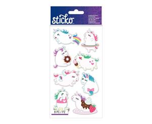 American Crafts - Sticko - Dimensional Stickers - Unicorns