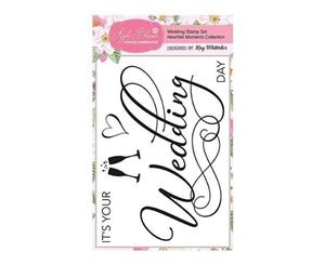 Apple Blossom A6 Stamp Set - Wedding with Sentiments Set of 5 - Heartfelt Moments