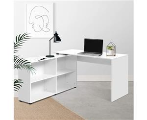 Artiss Office Computer Desk Corner Study Table Workstation Bookcase Storage