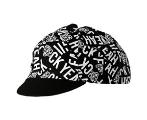 Attaquer F Yeah Sticker Cycling Cap (Black/White) - Black/White