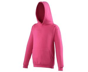 Awdis Kids Unisex Hooded Sweatshirt / Hoodie / Schoolwear (Hot Pink) - RW169