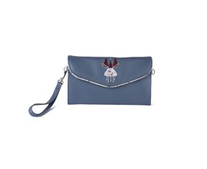 B.Sirius Women's Lulu Clutch - Love Birds - Vegan Leather Clutch Purse Handbag