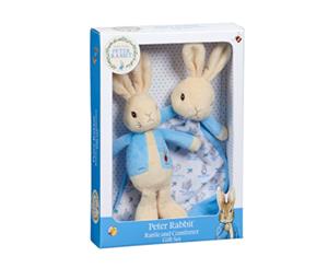 Beatrix Potter Peter Rabbit Rattle & Comforter Gift Set