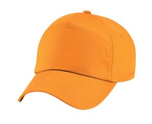 Beechfield Unisex Plain Original 5 Panel Baseball Cap (Orange) - PC2097