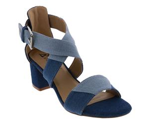 Bellini Womens Bellini Fabric Open Toe Casual Ankle Strap Sandals